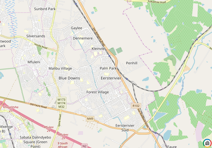 Map location of Perm Gardens